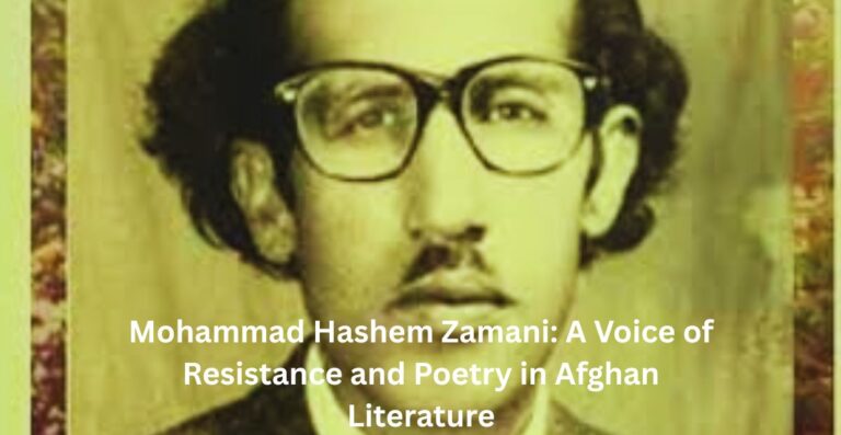 Mohammad Hashem Zamani: A Voice of Resistance and Poetry in Afghan Literature